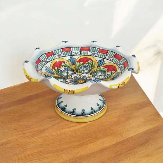 porta frutta Alzata maiolica siciliana