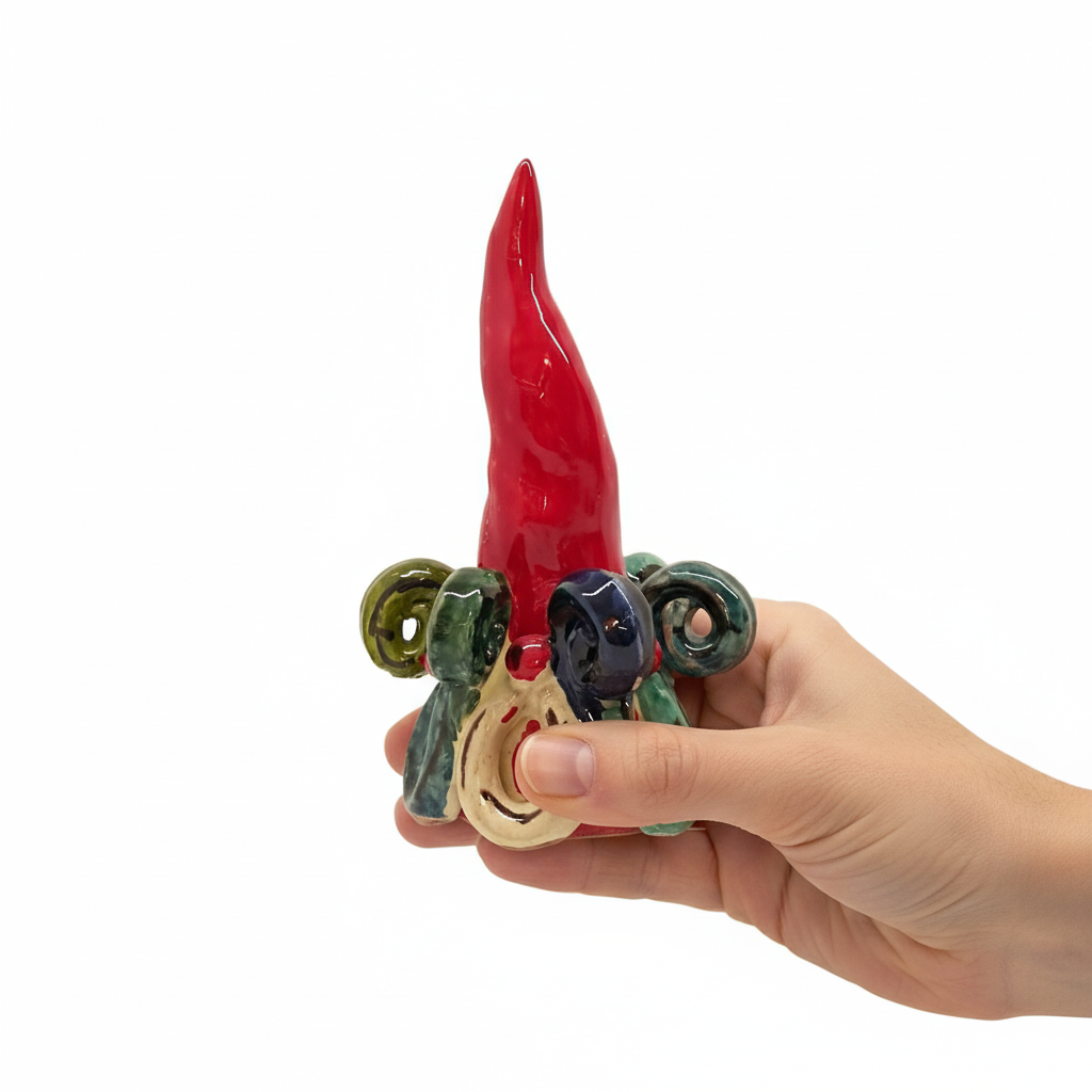 Corno napoletano portafortuna di Caltagirone