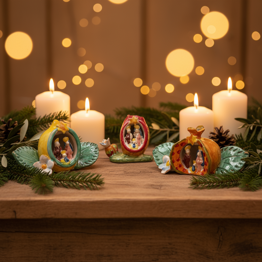 presepe in ceramica siciliana