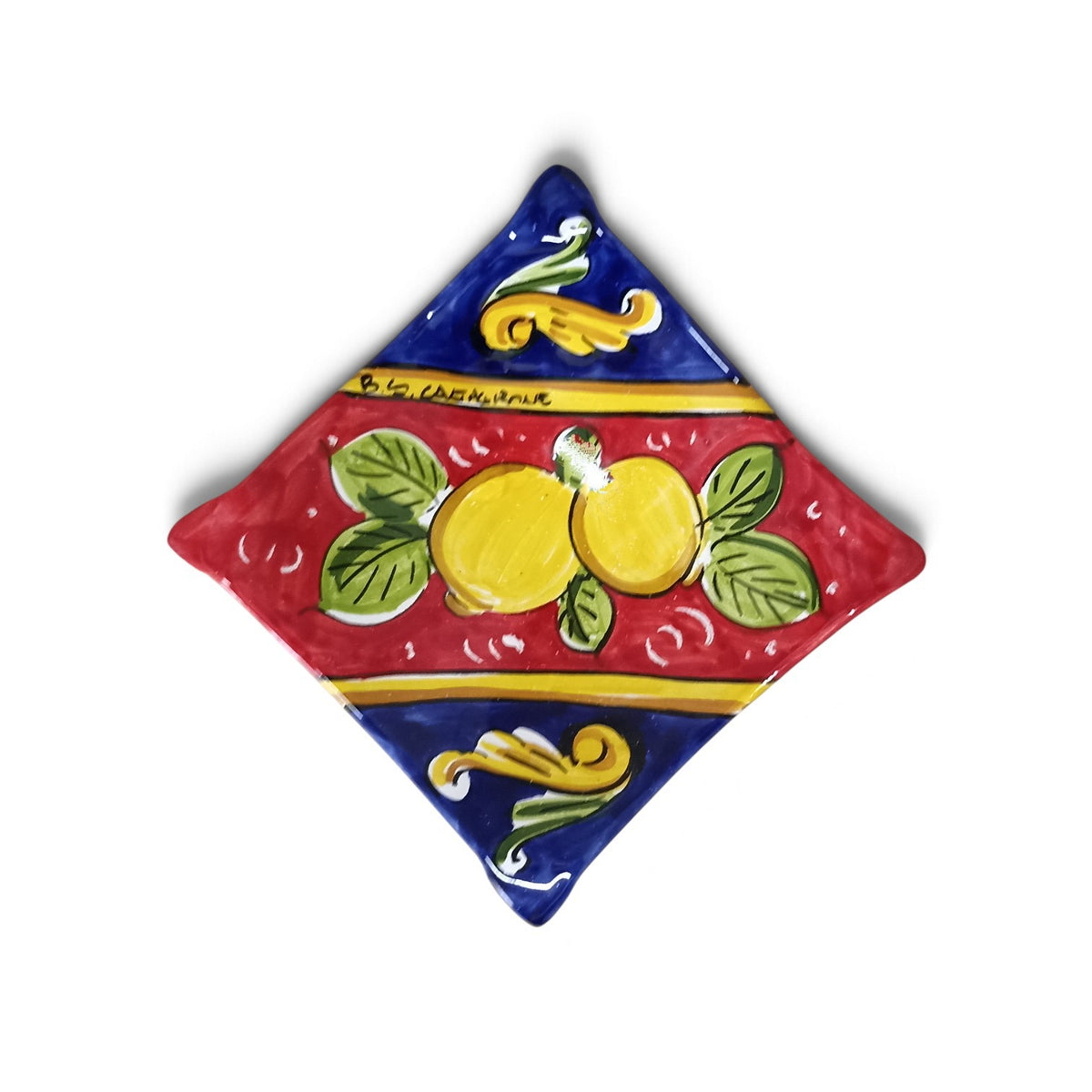 Sicilian ceramic trinket tray