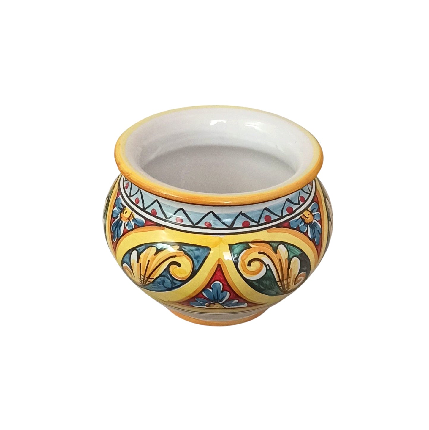 VASETTO IN CERAMICA DECORATO A MANO