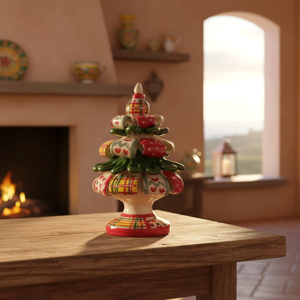 albero in maiolica di caltagirone