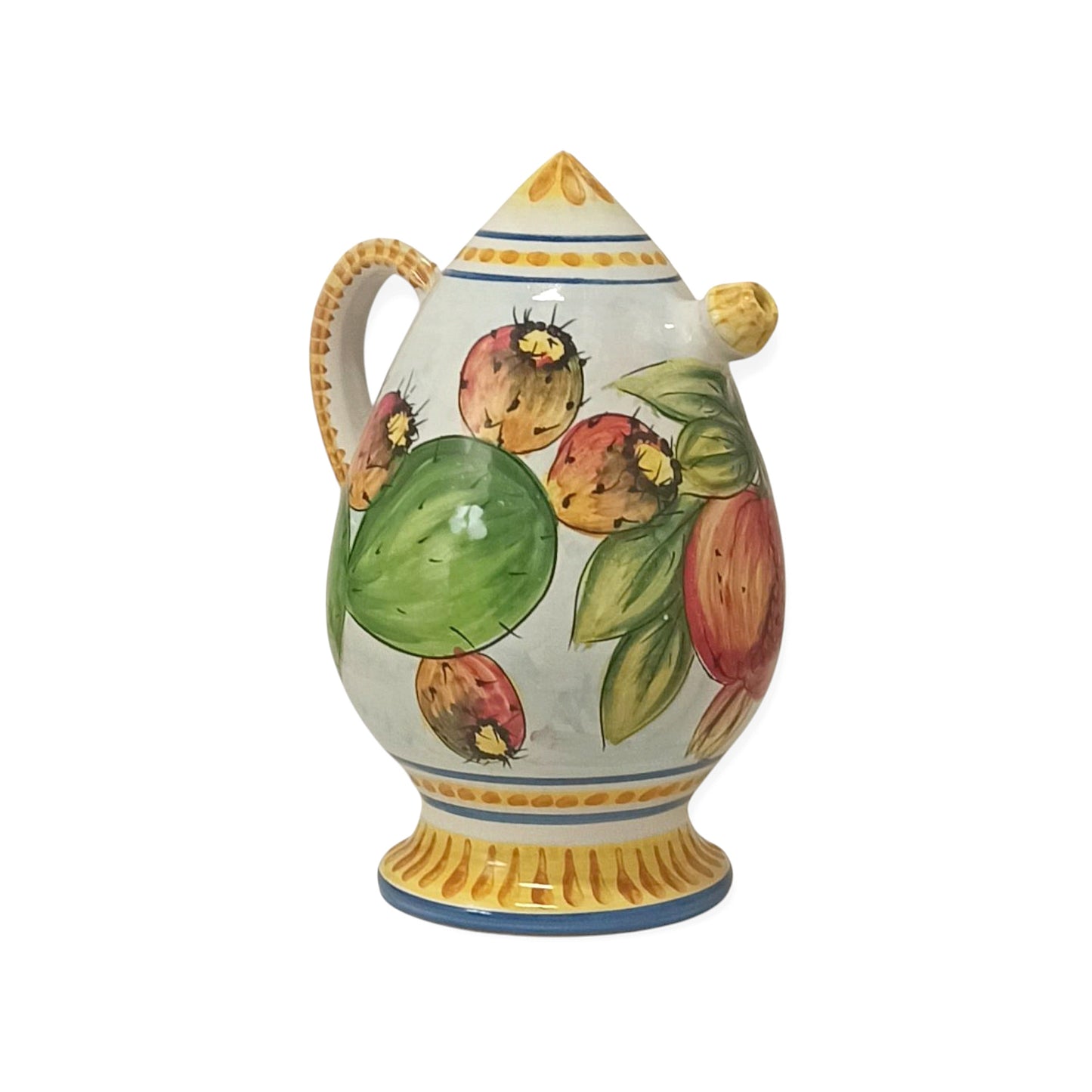 caraffa del malandrino in maiolica siciliana