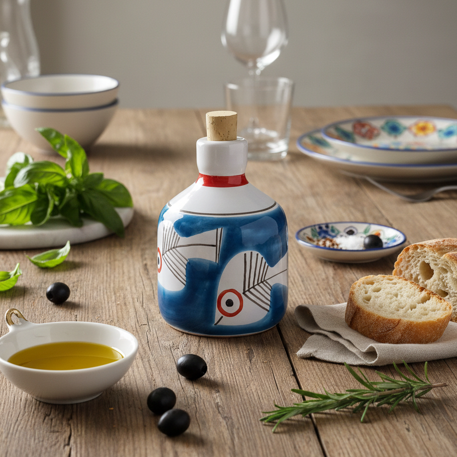 oliera per bomboniera in ceramica