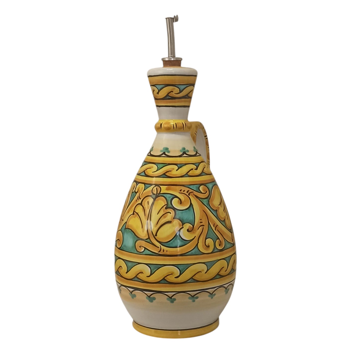 porta olio decorata