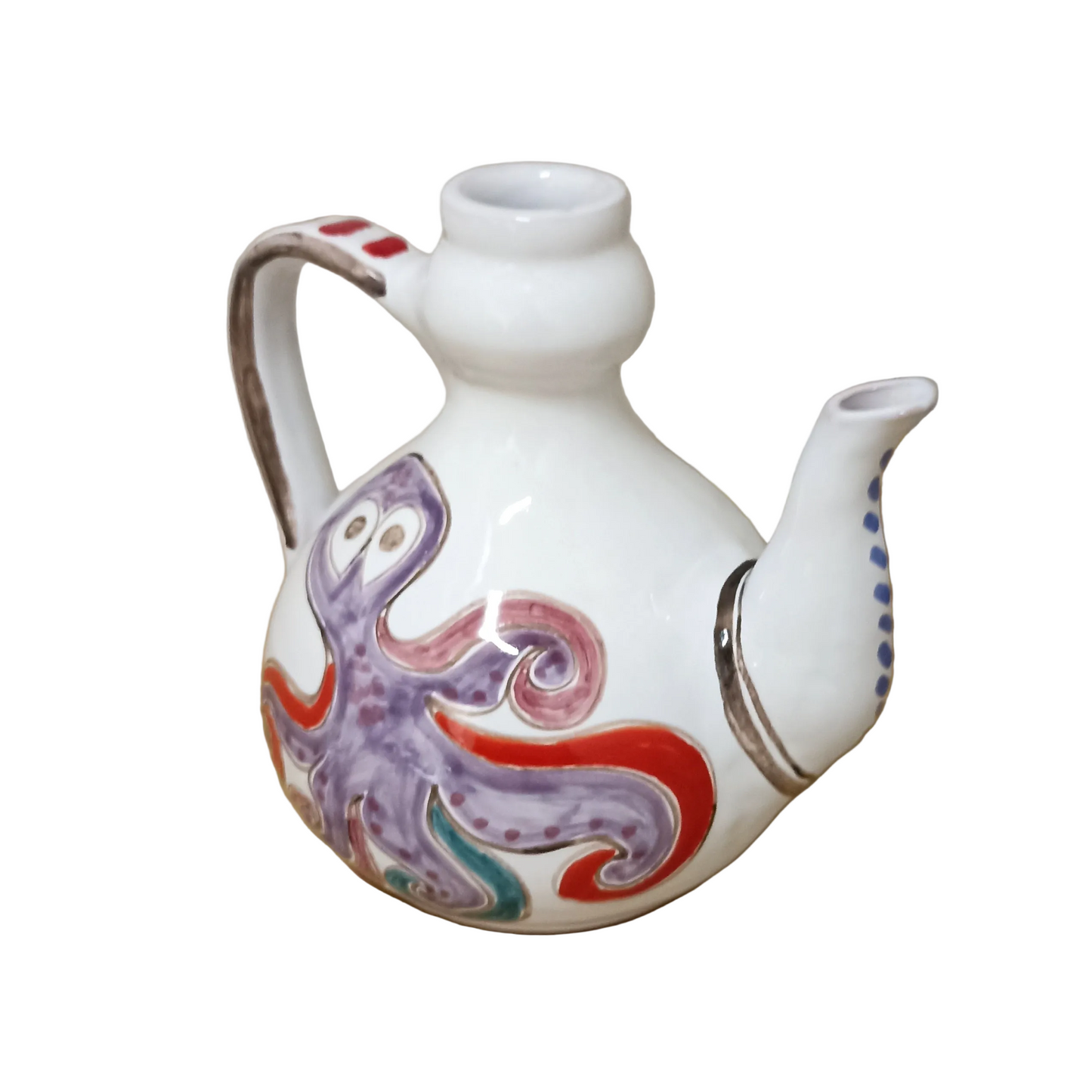 caraffa particolare in maiolica