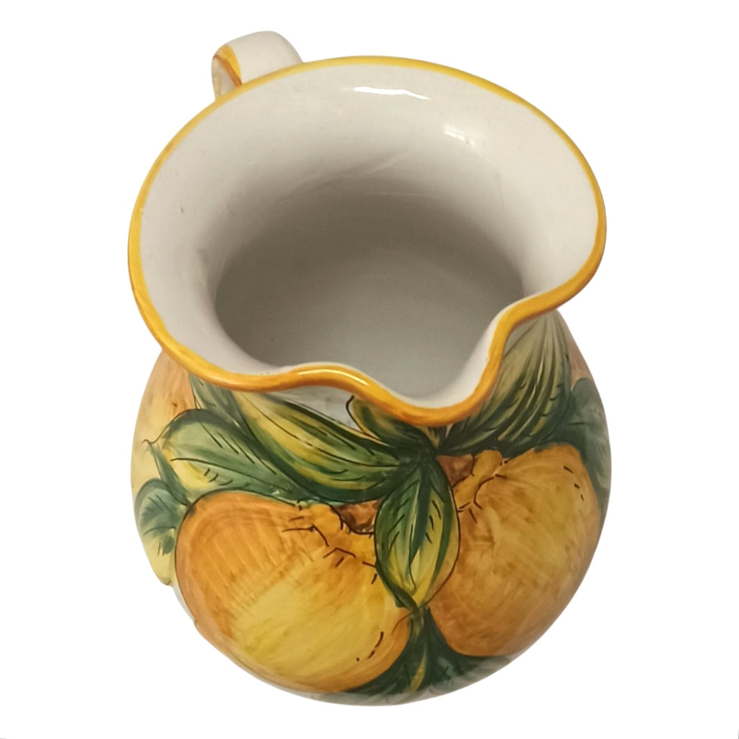 caraffa per la tavola in maiolica sicilia