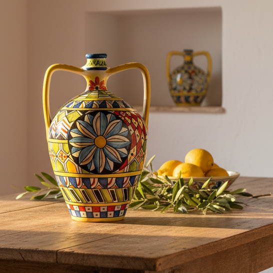 anfora in ceramica di caltagirone