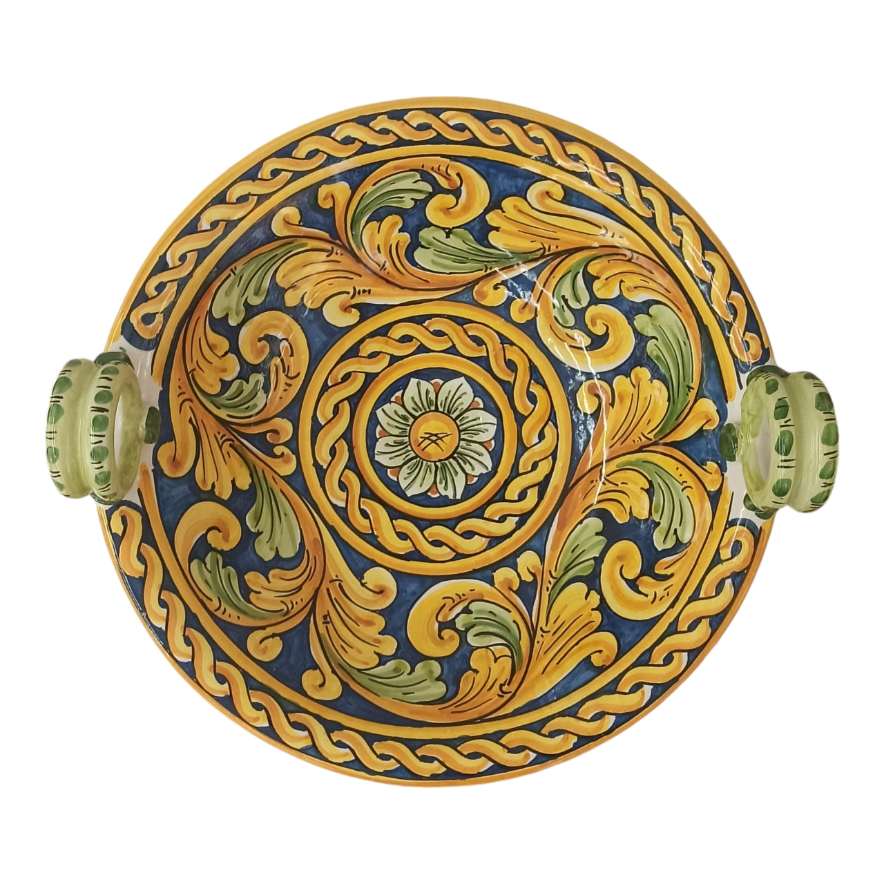 centrotavola in ceramica fatto a mano