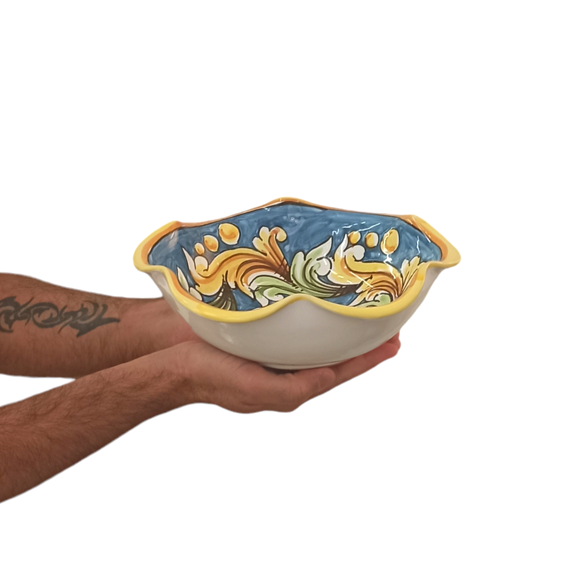 insalatiera in ceramic di Caltagirone
