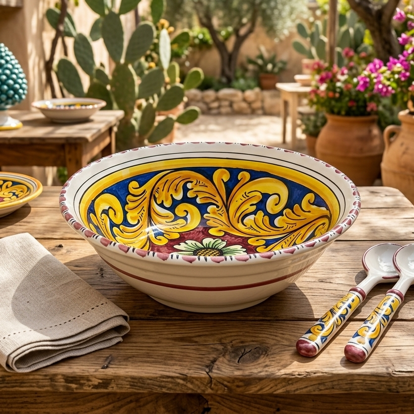 ciotola per insalata caltagirone