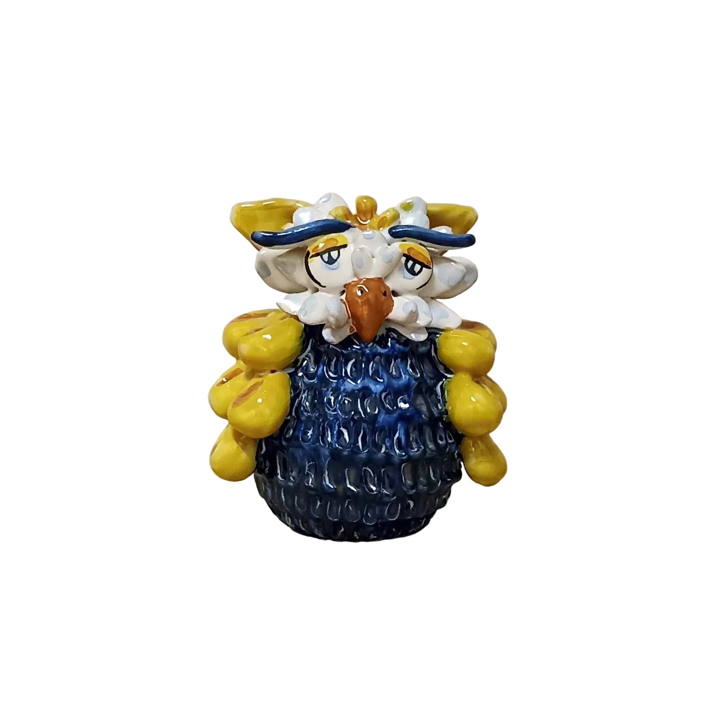 gufetto in maiolica di caltagirone