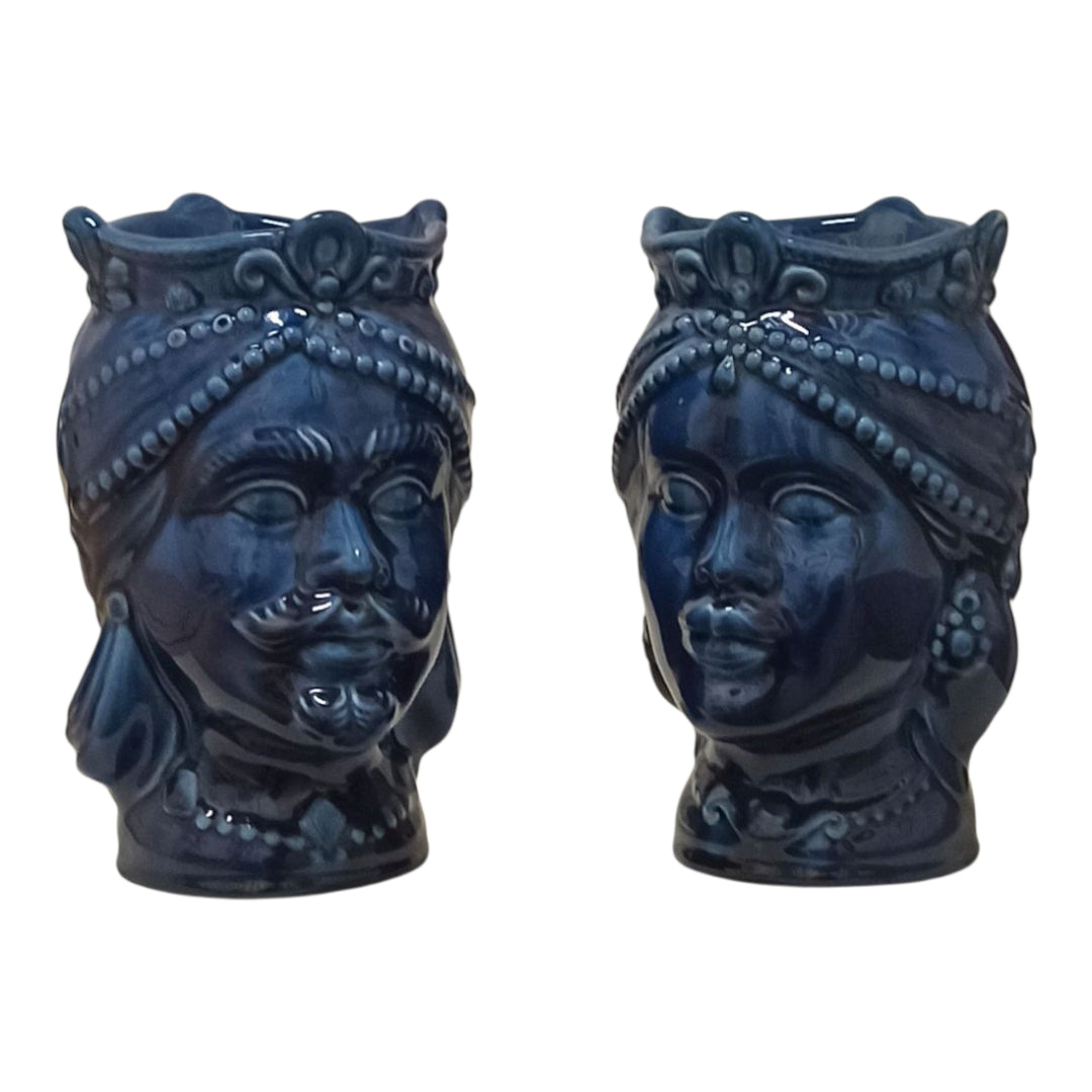 teste di moro contemporanee blu
