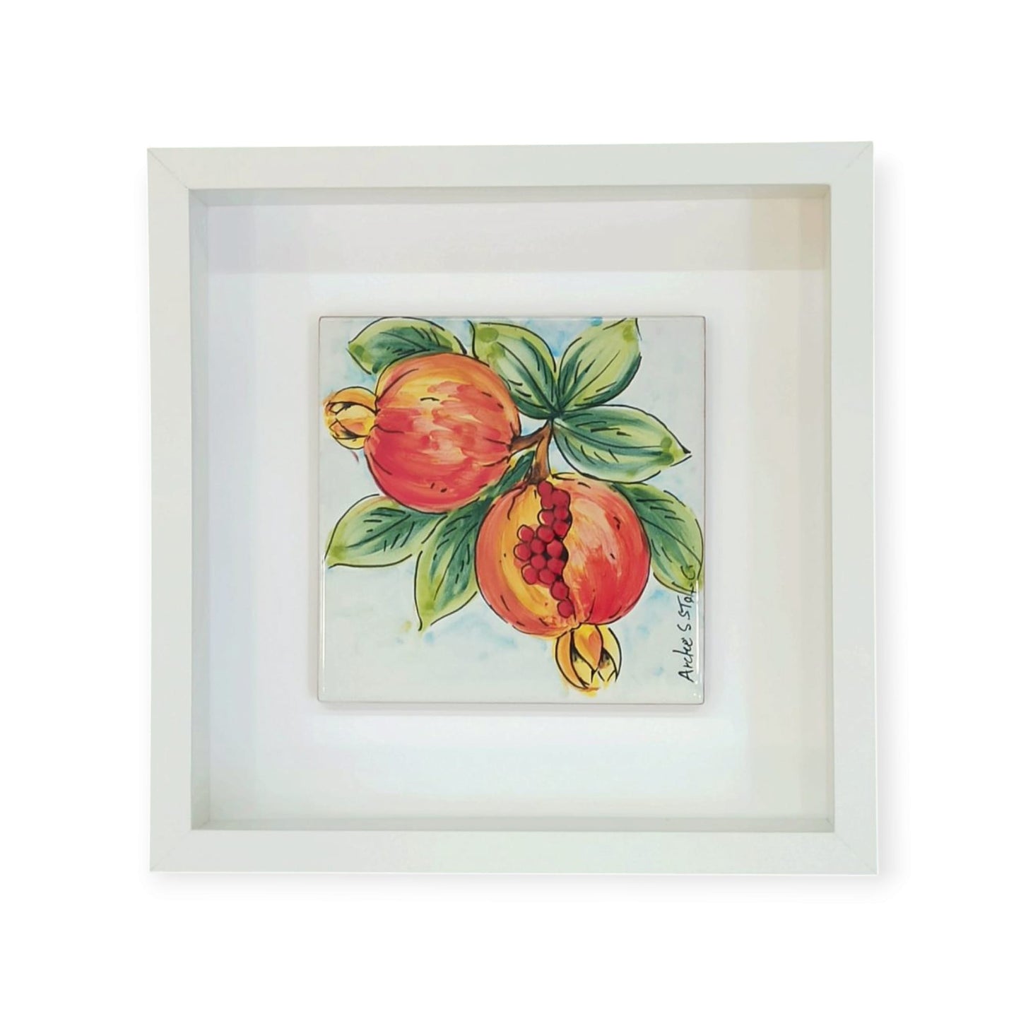 quadro con piastrella maiolica siciliana