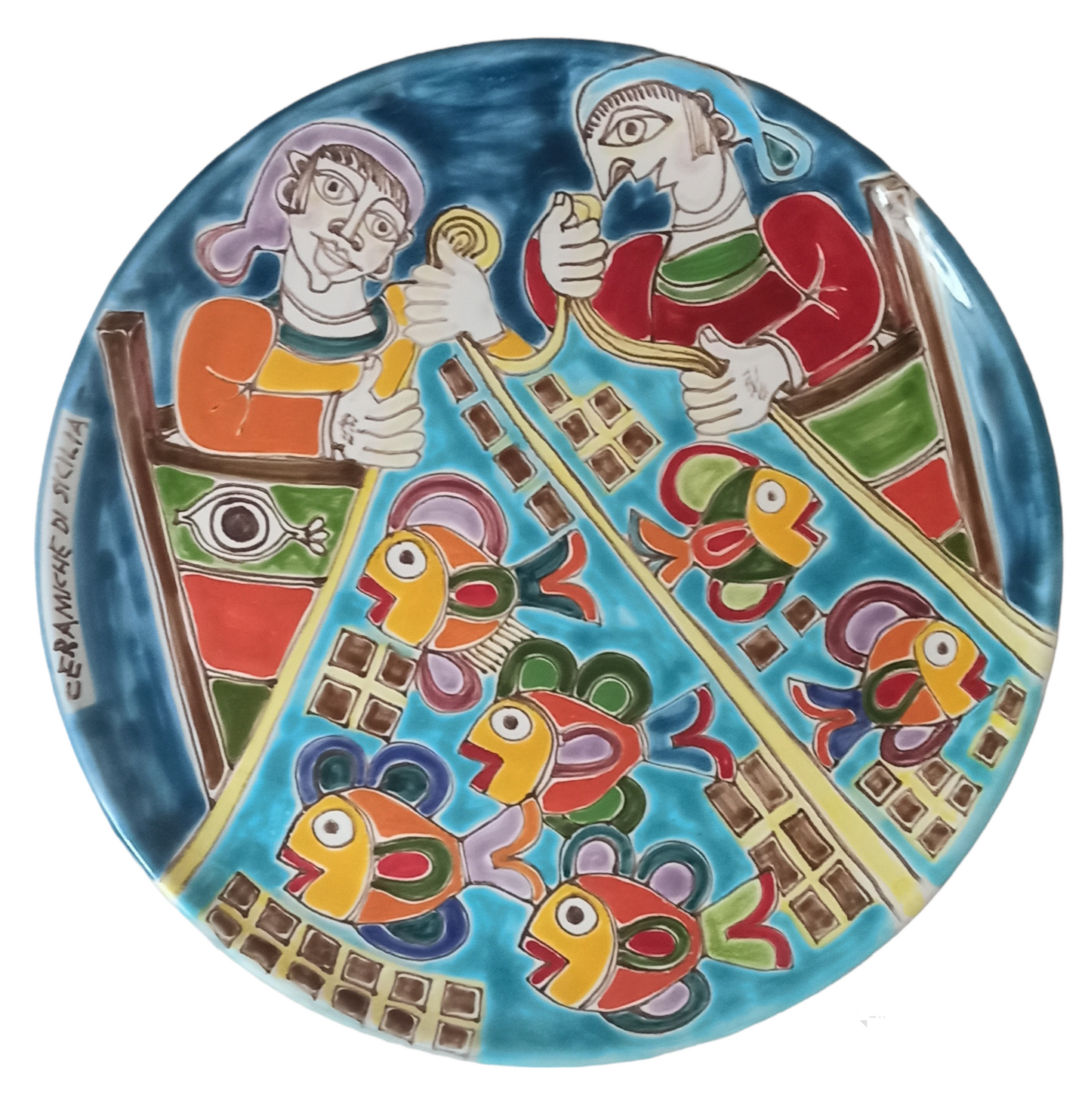 Piatto Ornamentale in Ceramica di Sicilia