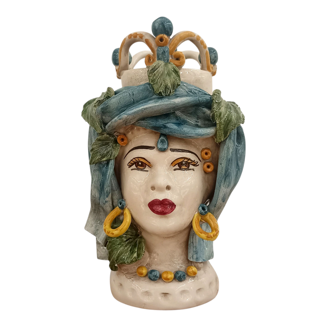 vaso donna testa di moro