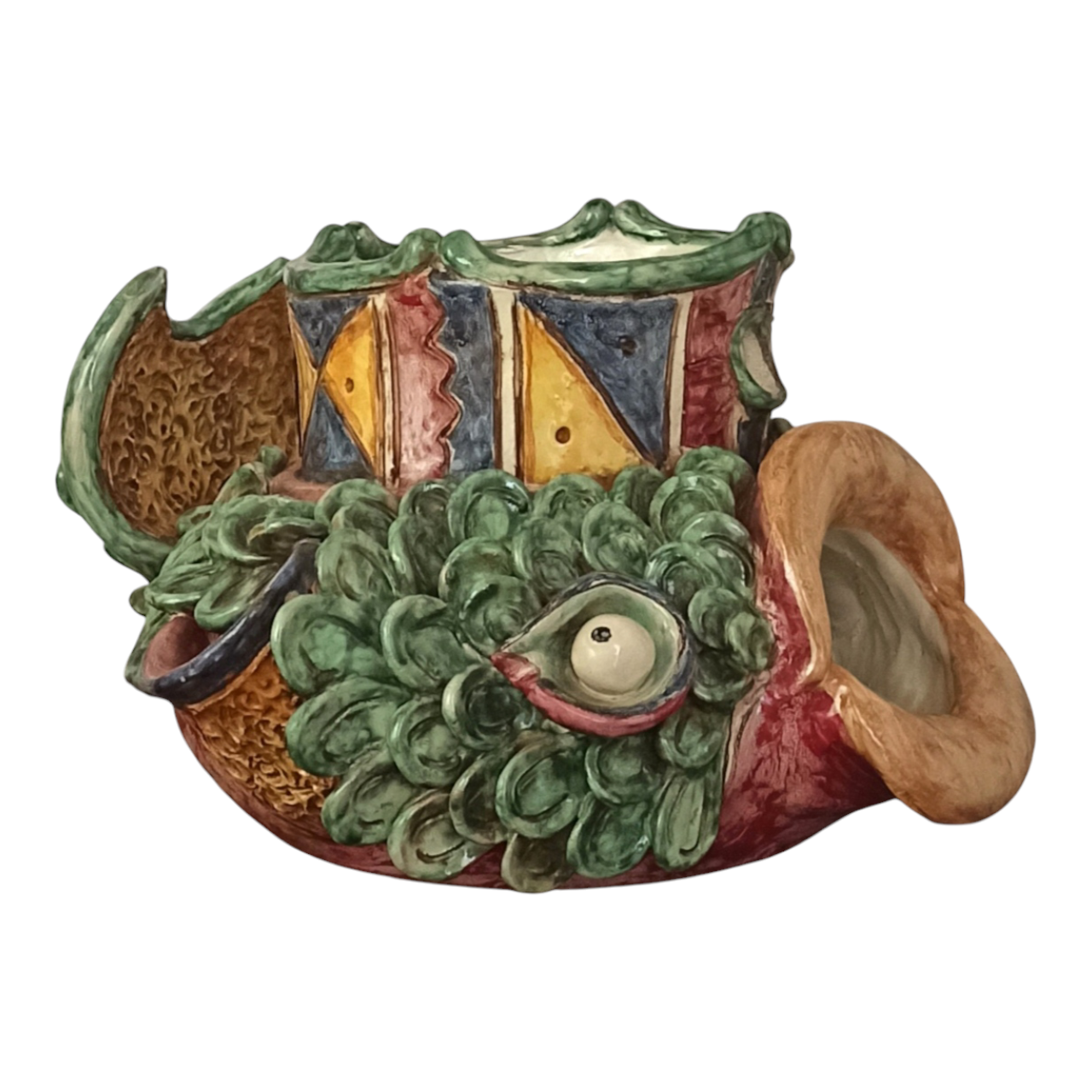 Pesce sicilianonin ceramica di Salvatore Guzzardi online