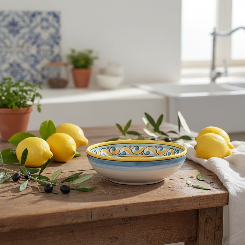 Fondina per Zuppe 20cm in Ceramica Siciliana di Caltagirone