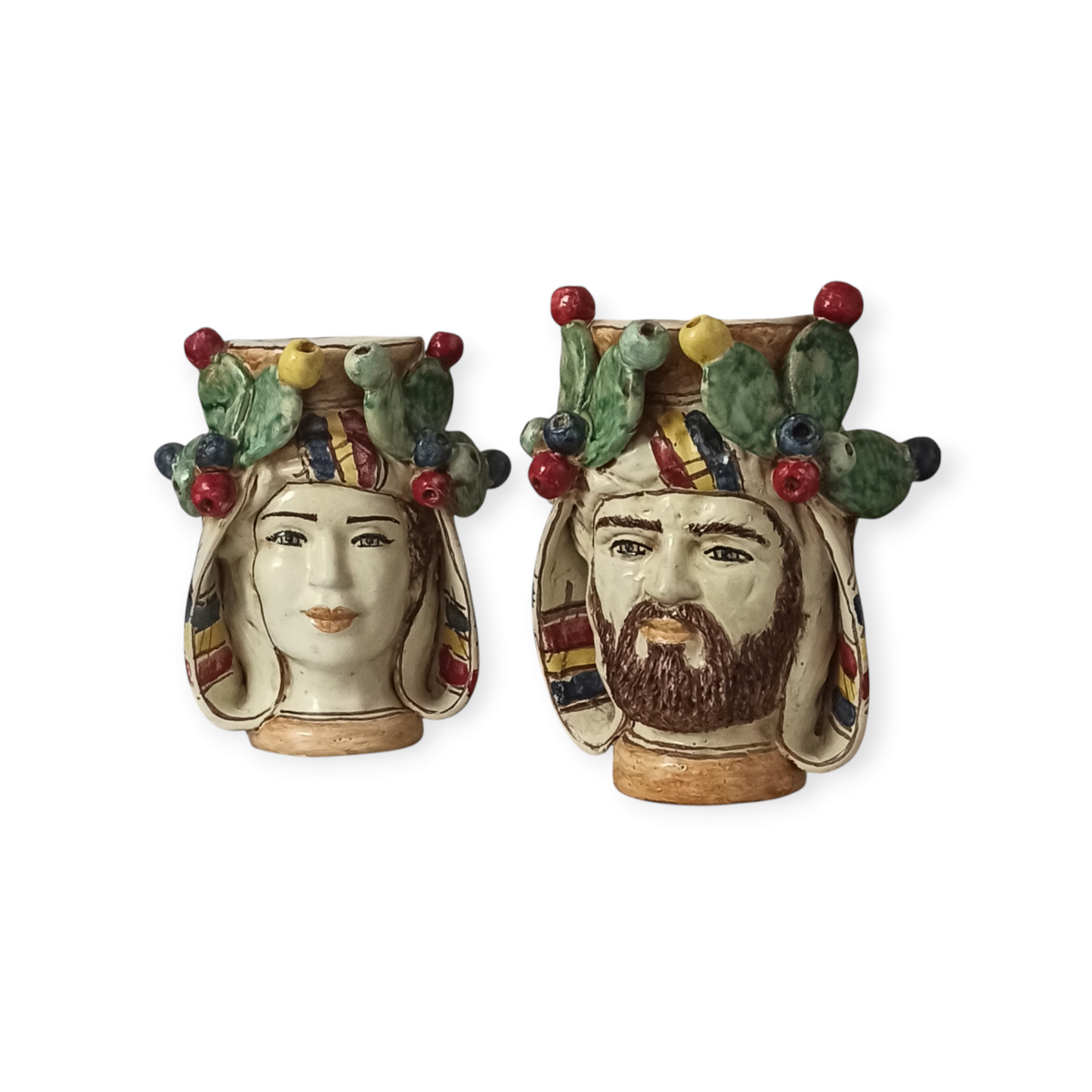 Coppia teste di Moro caltagirone prezzo, shop online Bottega Sicula Messina
