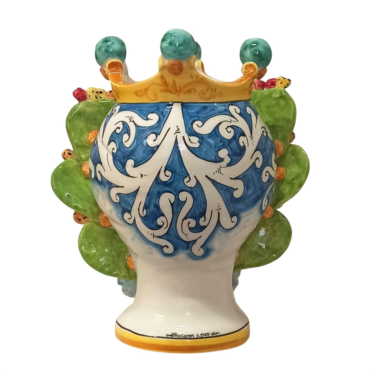 moro siciliano in ceramica decorato