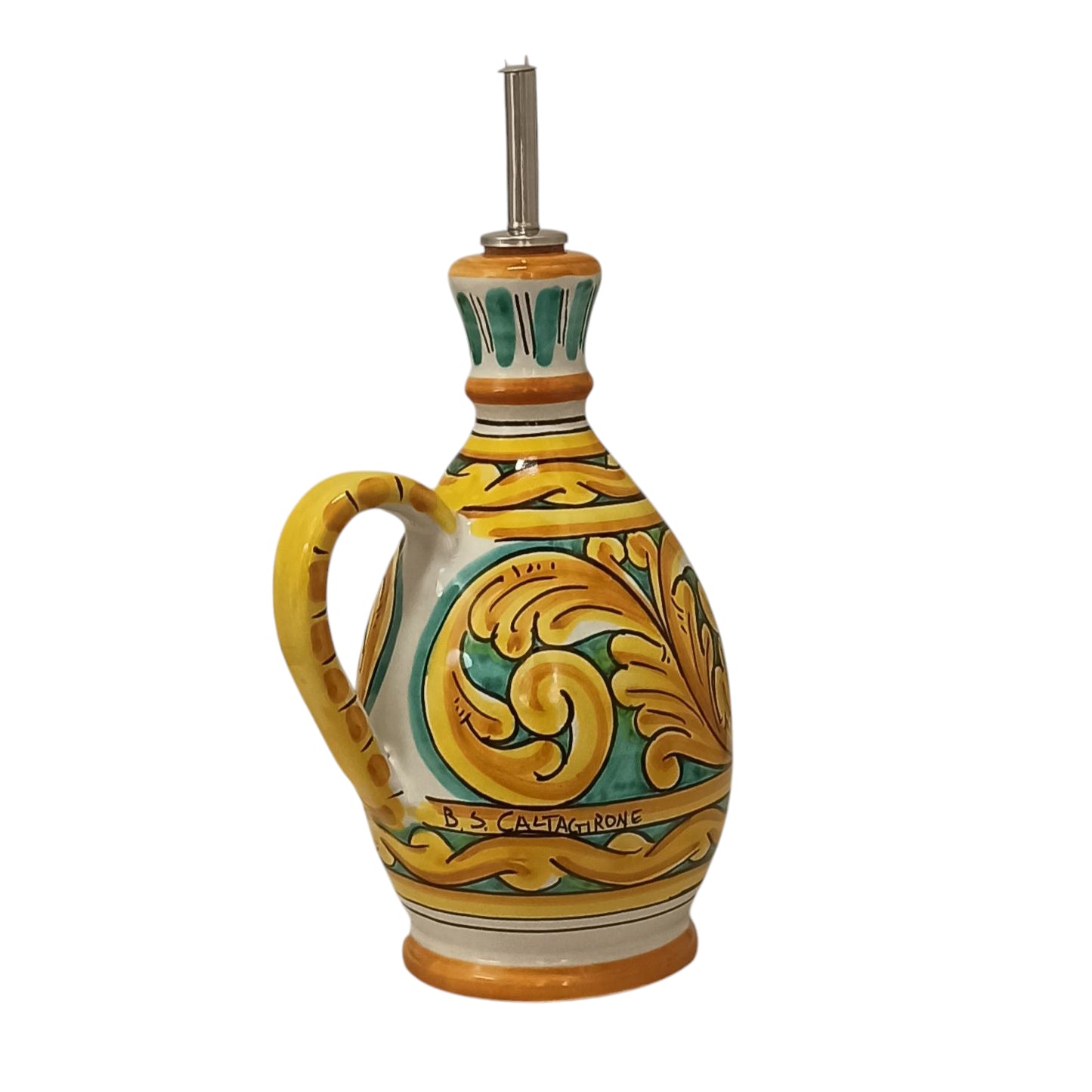 oliera decorata caltagirone