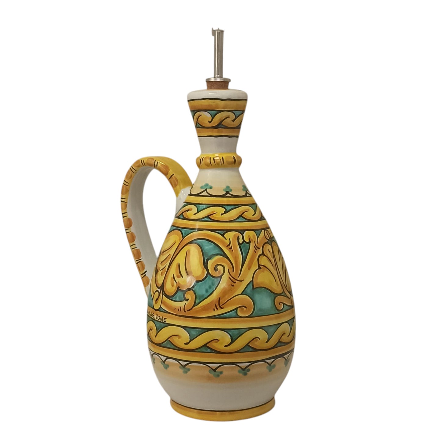 bottiglia per aceto in ceramica di Caltagirone