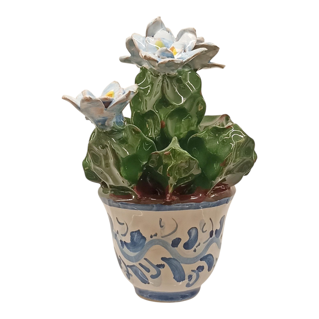 opuntia in ceramica siciliana