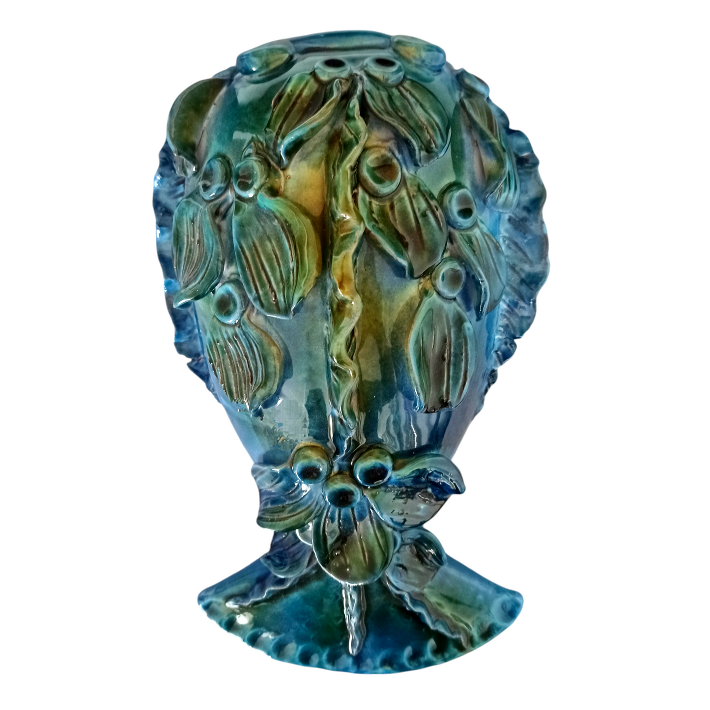pesce in ceramica moderno blu