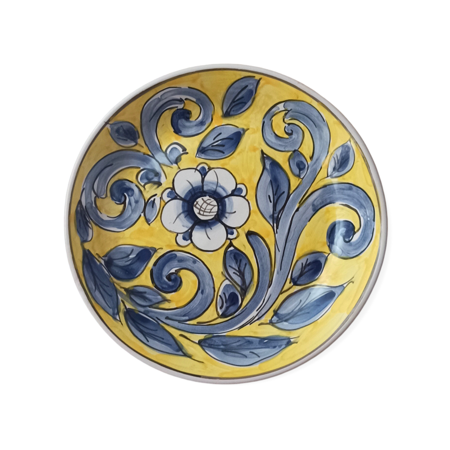piatto decorato a mano ceramiche Gambino