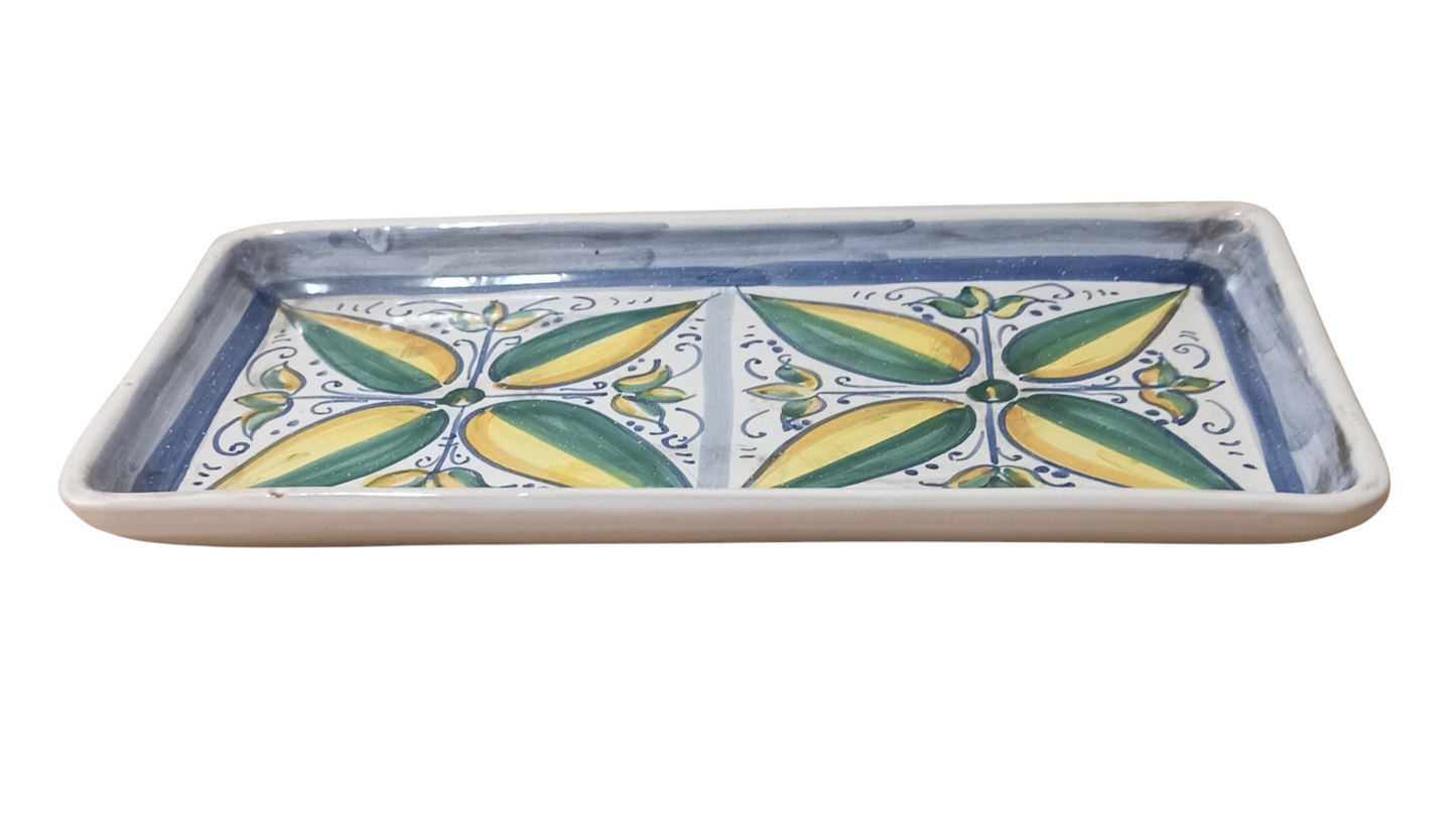 centrotavola rettangolare ceramica Caltagirone
