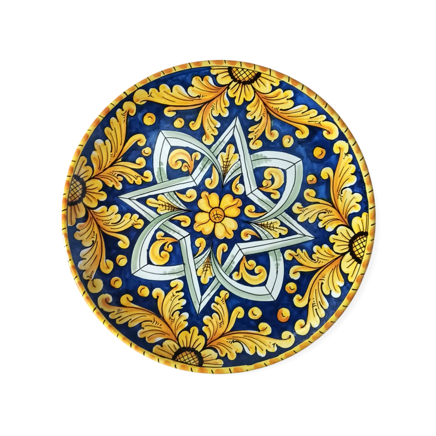piatto da porta ceramica caltagirone fatta a mano