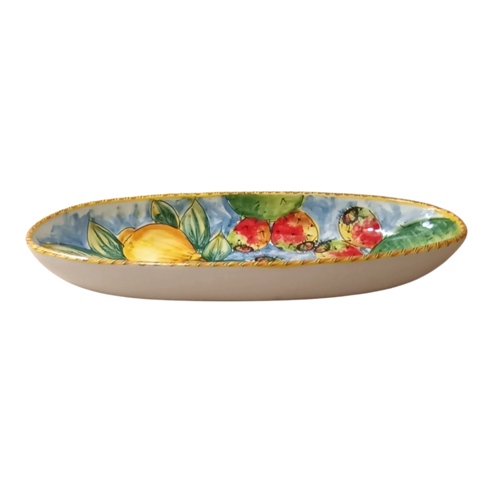 piatto ceramica decorato a mano