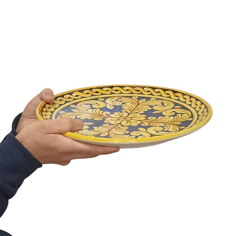 piatto decorato a mano Caltagirone