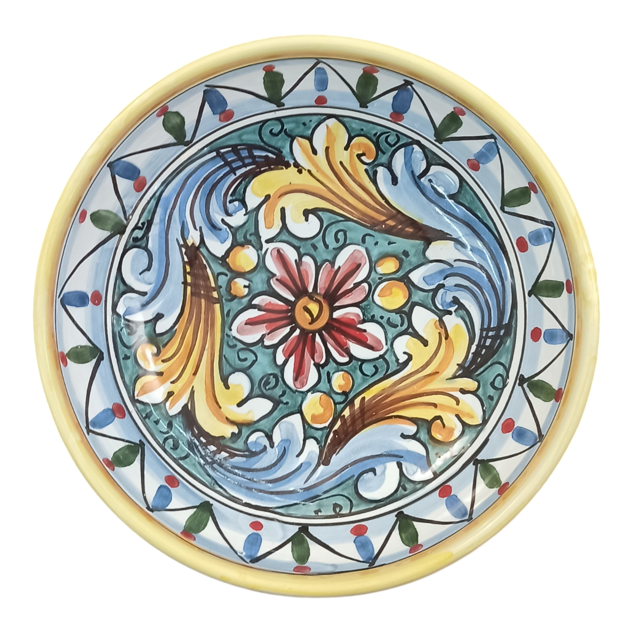 spaghettiera in ceramica di Caltagirone