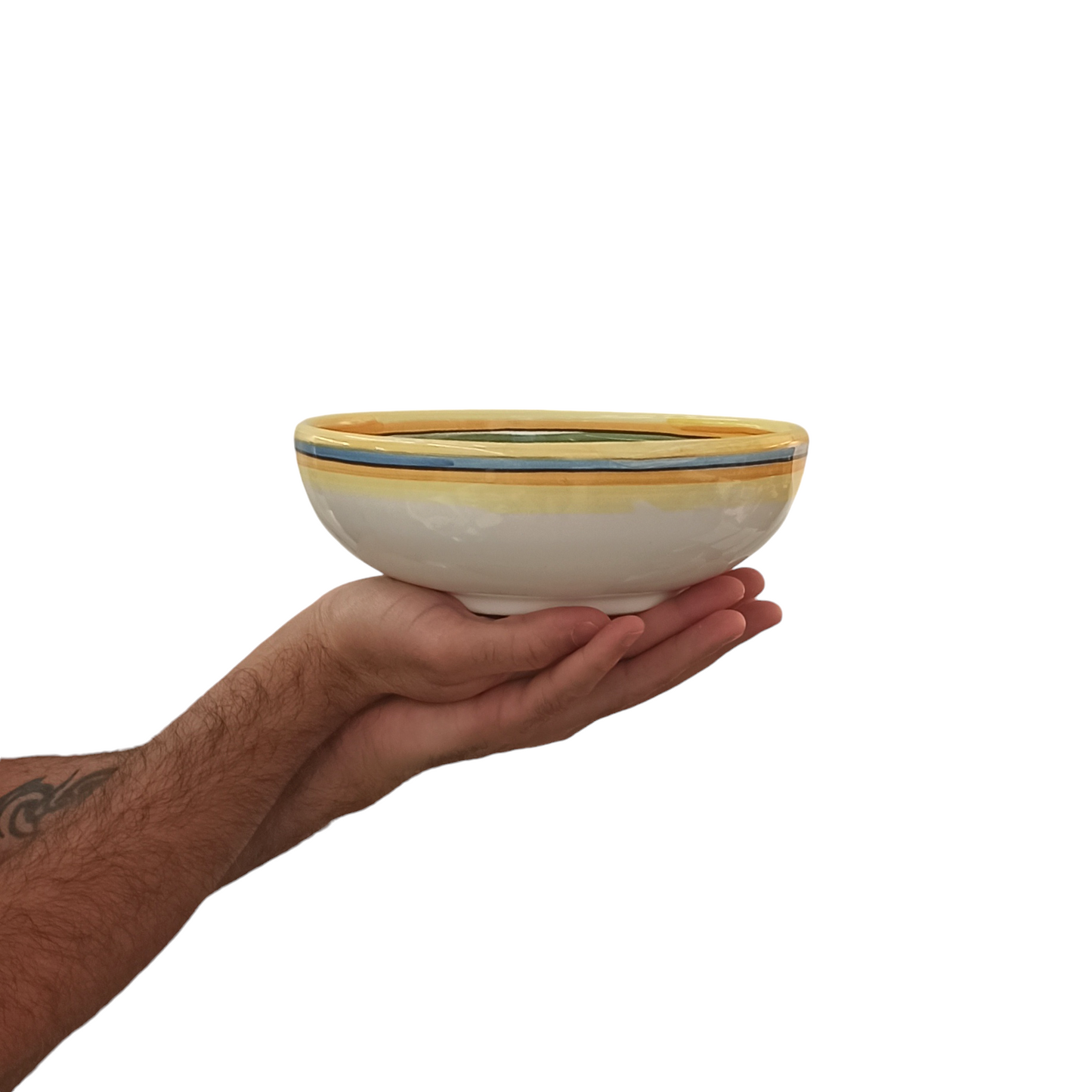 piatto fondo in ceramica siciliana