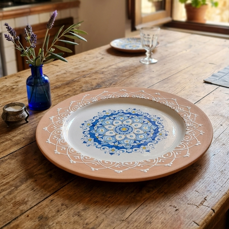 piatto decorativo in ceramica