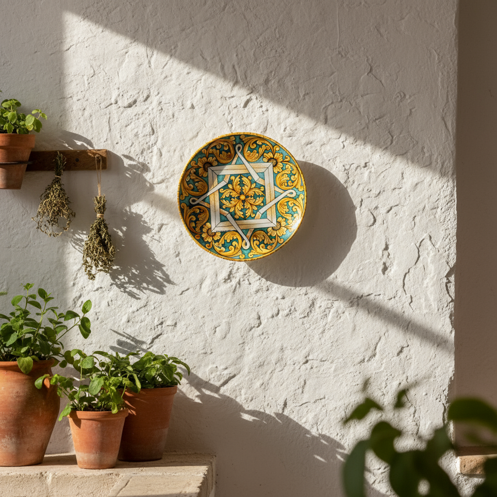 Piatto Caltagirone da appendere alla parete