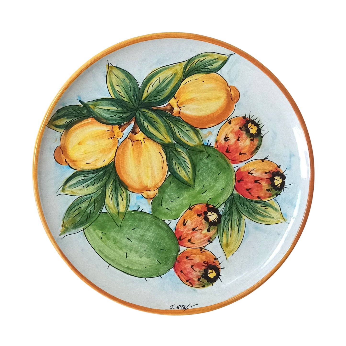 piatto maiolica siciliana sconti