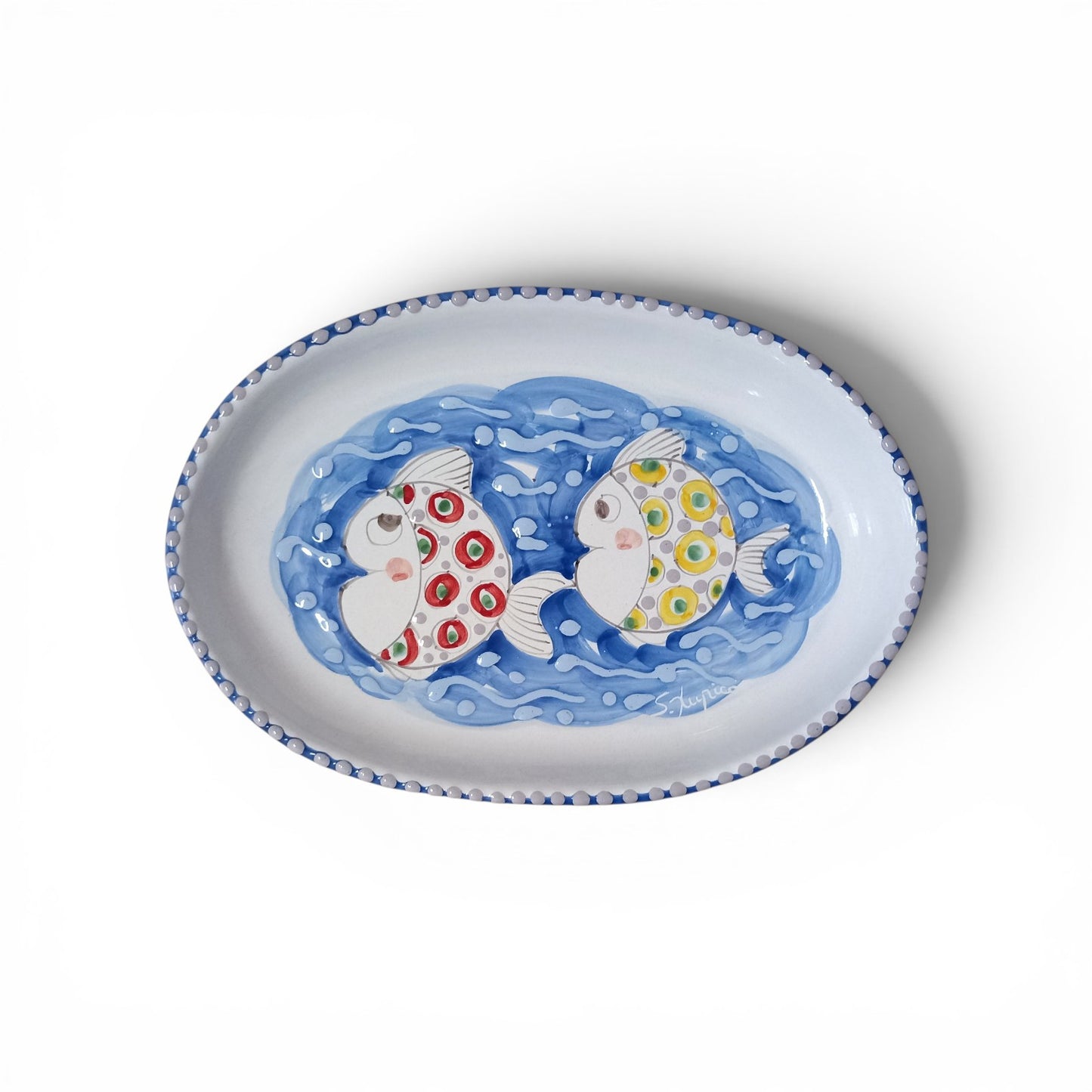 vassoio per la tavola in ceramica