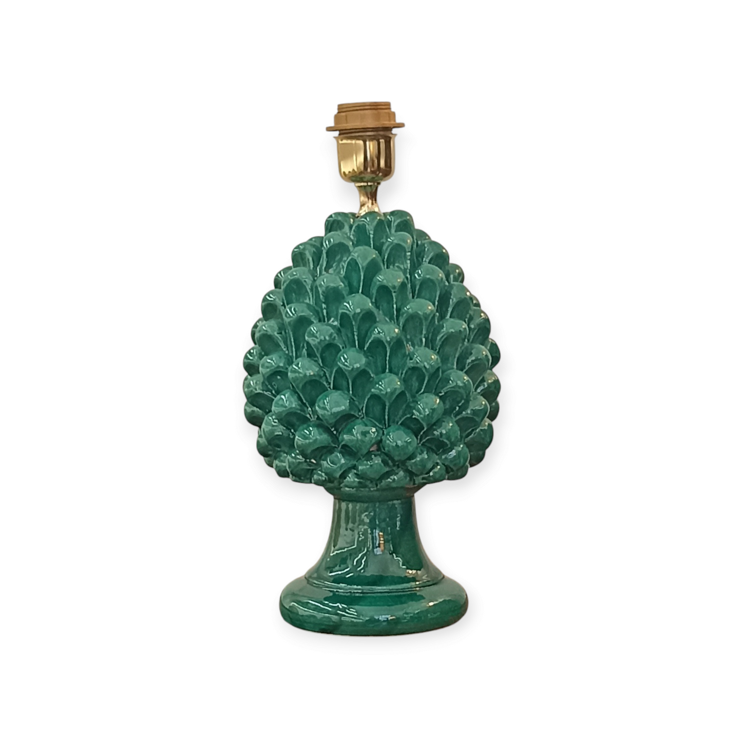 pigna verde in ceramica di caltagirone