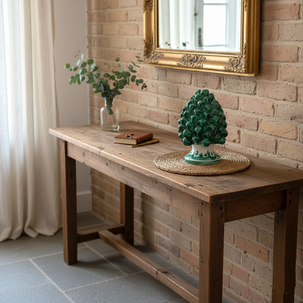 pigna verde fatta a mano