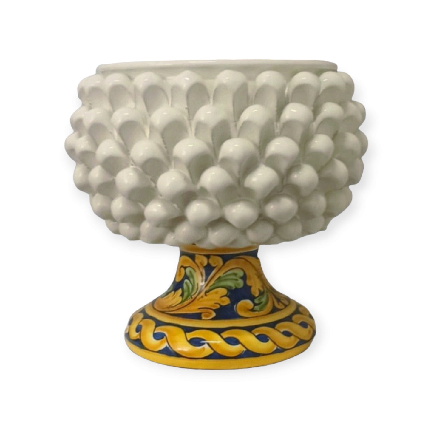 Porta vaso ceramica caltagirone prezzo, souvenir siciliani a Messina, artigianato siciliano