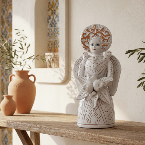 porta candela in ceramica matrangela