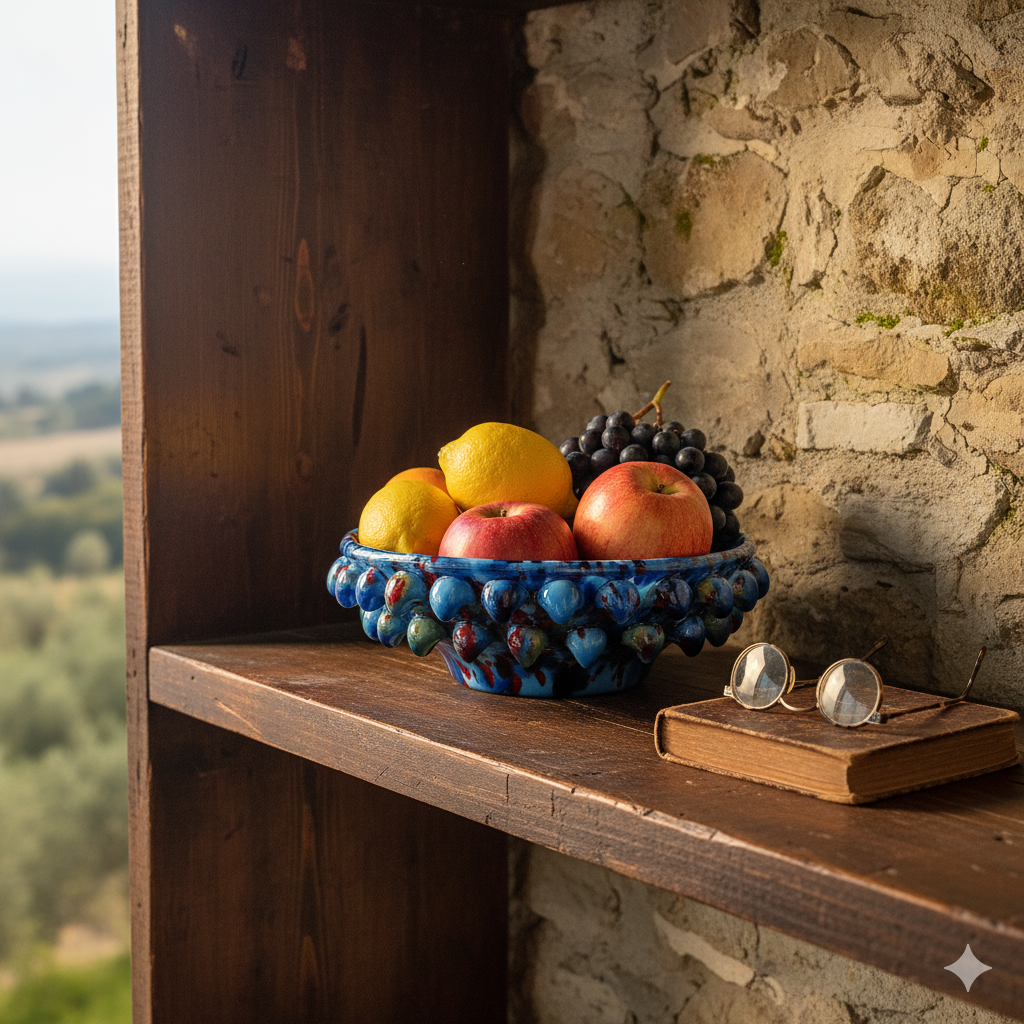 porta frutta maiolica siciliana