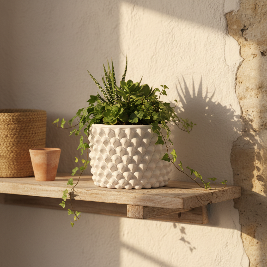 vaso pigna in ceramica siciliana di caltagirone