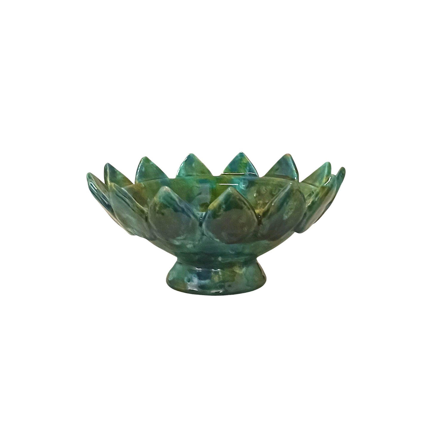 posa cenere in ceramica siciliana decorata