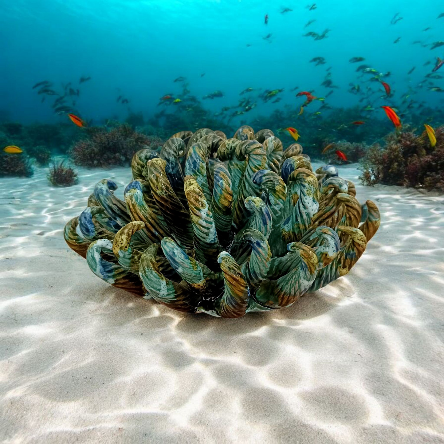 anemone artigianale in ceramica