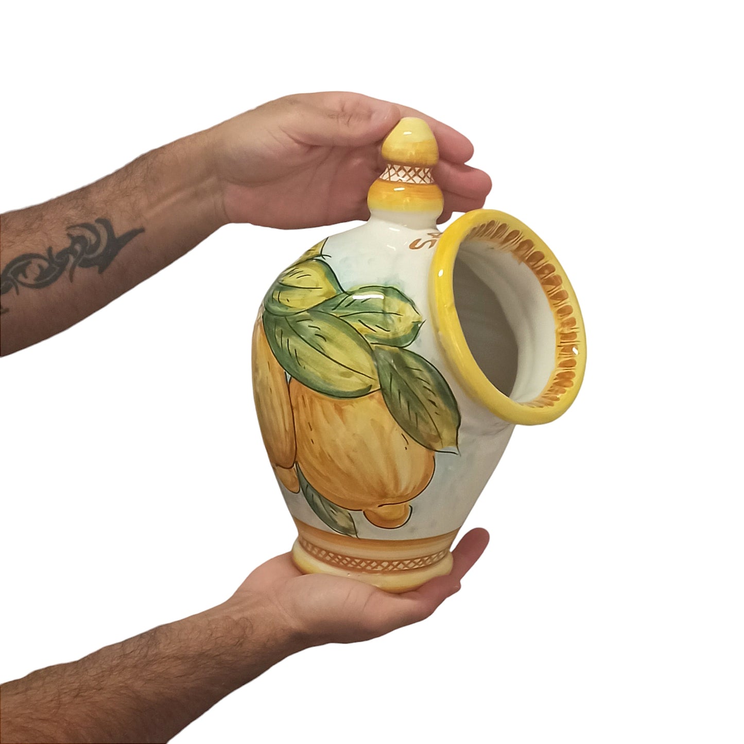 porta sale limoni eramica siciliana caltagirone