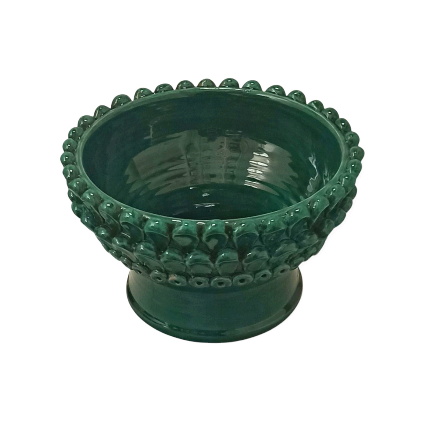 portavaso in ceramica siciliana fatto a mano