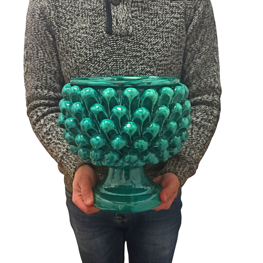 ceramic pine cone plant holder